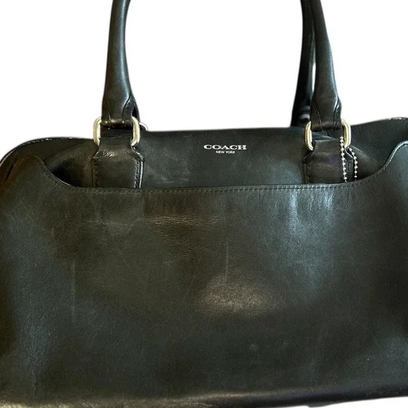 Coach Black Leather Satchel - Picture 10 of 16